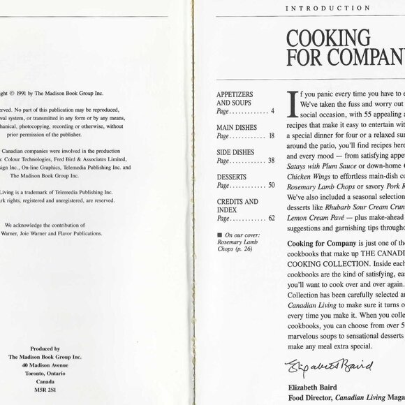 Canadian Living Cooking Collection Set of 3 Cookbooks - Softcovers Pre-Loved - Picture 7 of 7